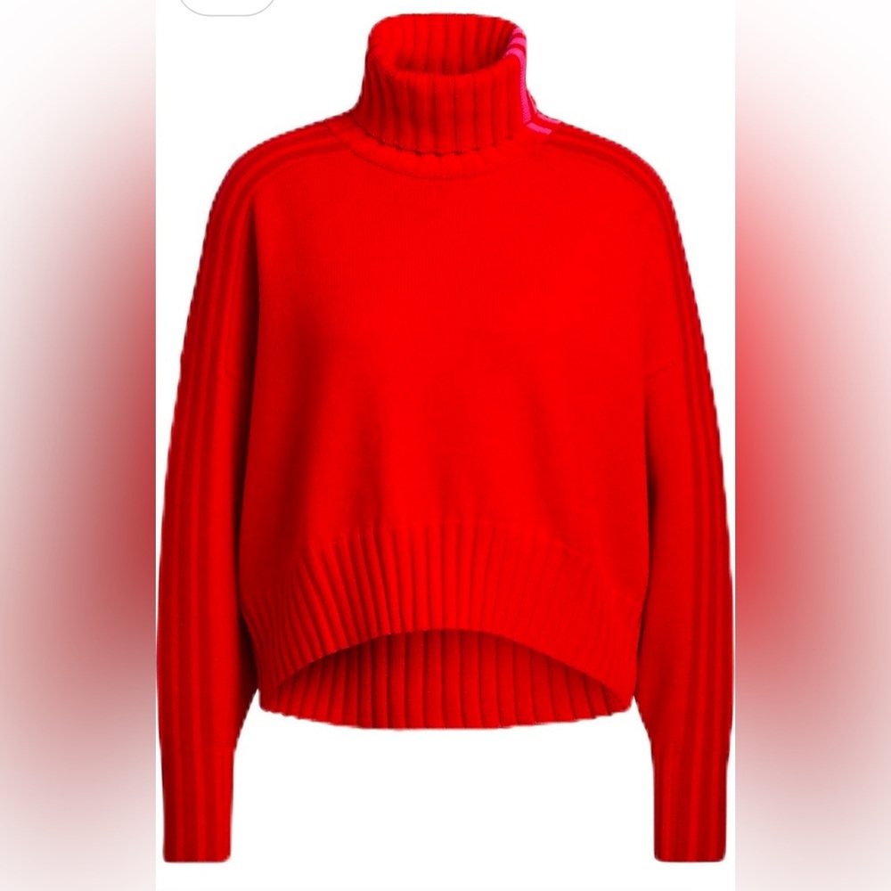adidas X IVY PARK Women’s cropped red cotton sweater, size large